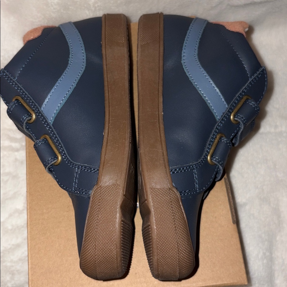 NWT Naturino Singery High Top Sneaker in Navy-Celeste-Copper - Picture 13 of 15